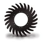 28" x 12" Replacement Gathering Wheel