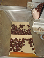 Chocolate Candies on a Conveyor