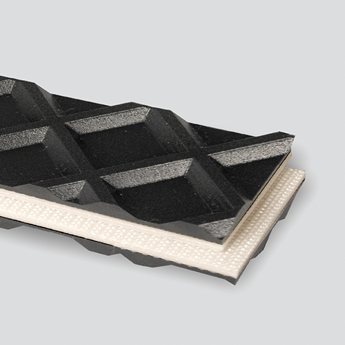 3-Ply 150# Polyester Monofilament Black PVC Waffle Top x Bare
