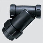 1-1/2" Poly Y-Line Strainer — 20 Mesh Screen