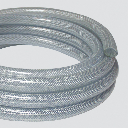 1" x 100' Reinforced Clear Vinyl Tubing — Coiled