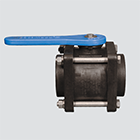 2" Male Pipe Thread x Male Cam Coupler Compact Bolted Polypropylene Ball Valve