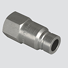 1/2" Flat Face Male Tip x 1/2" Female Pipe Thread Quick Disconnect Skid Steer Coupler (FFE491-4)