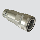 1/2" Flat Face Male Tip x 1/2" Female Coupler Quick Disconnect Skid Steer Coupler (FAE56-49-4)