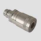 1/2" Flat Face Male Tip x 1/2" Flat Face Female Coupler Quick Disconnect Skid Steer Coupler (FAE49-56-4)