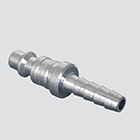 1/4" Quick Disconnect Plug x 1/4" Hose Barb Air Hose Adapter — Steel
