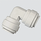 1/2" x 3/8" 90° Elbow Union Push-In Fitting