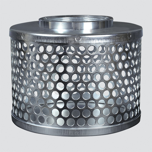 3" Round Hole Suction Strainers — Plated Steel