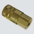 1/4" Quick Disconnect Socket x 1/4" Female Pipe Thread Air Hose Adapter — Brass