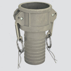1-1/2" Part C Female Cam & Groove Coupler — Aluminum