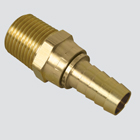 1/4" Male Pipe Thread Swivel x 1/4" Hose Barb Brass Fitting