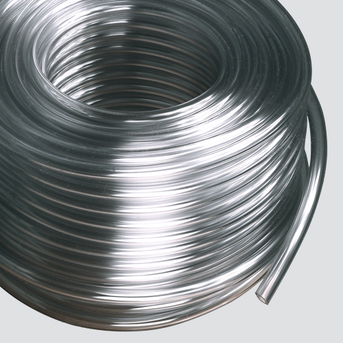 1-1/2" x 1/4" x 50' Non-Reinforced Clear Vinyl Tubing — Coiled