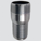 1" King Nipple — Plated Steel