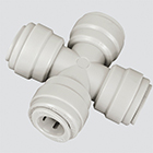 1/4" Four Way Cross Union Push-In Fitting