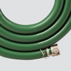 1" x 20' Green PVC Suction Hose Assembly — Aluminum Cam Lock