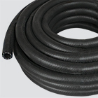 1" x 10' Black 200 PSI Multipurpose (AG 200) Air & Water Hose — Coiled