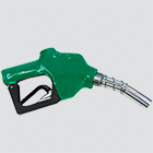 1" Green Automatic Shut-Off Diesel Fuel Nozzle — 1" Spout