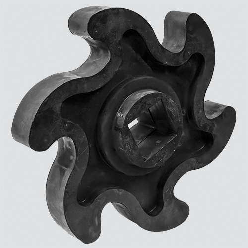 Ruberized Star Rotor Apache Website - 45 mm 6 Finger Finishing Rubber Recycling Star