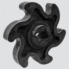 45 mm 6 Finger Finishing Rubber Recycling Star