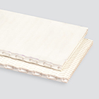 1-Ply 150# Plastic Mesh Ziplink White Nitrile 1/32 x Bare