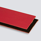 2-Ply 105# Polyester Monofilament Red Natural SBR Longitudinal Rib x Bare