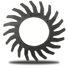 24.4” X 12” CNH Gathering Wheel