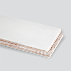 2-Ply 100# Polyester White Nitrile Heavy Cover x Friction