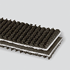 3-Ply 120# Cotton/Polyestr Black SBR Roughtop x Bare