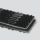 Interwoven 120# Polyester Black PVC Chevron Top x Brushed